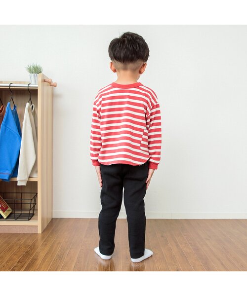 BREEZE（ブリーズ）の「【どっちも正解】DAISUKI 総柄ロンT（Tシャツ/カットソー・キッズ・ブラック/チャコール/グリーン/キナリ/レインボー/レッド・80/90/100/110/120/130/140）」の20枚目の写真