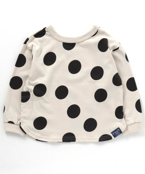 BREEZE（ブリーズ）の「【どっちも正解】DAISUKI 総柄ロンT（Tシャツ/カットソー・キッズ・ブラック/チャコール/グリーン/キナリ/レインボー/レッド・80/90/100/110/120/130/140）」の22枚目の写真