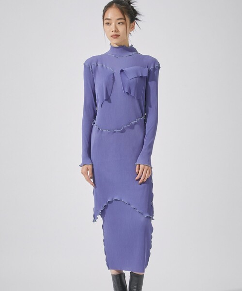 kotohayokozawa（コトハヨコザワ）の「【kotohayokozawa(コトハヨコザワ)】ロングスリーブドレスハイネック（ワンピース・レディース・ミント/ホワイト/ブラック/グレー/パープル/ブラウン・SMALL/MEDIUM）」の21枚目の写真