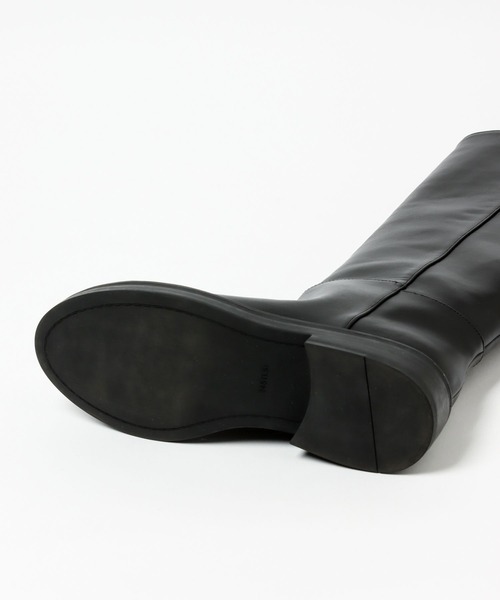 A part by（アパートバイ）の「ストレートロングブーツ 122535（ブーツ・レディース・ブラック/カーキ・MEDIUM/LARGE）」の4枚目の写真