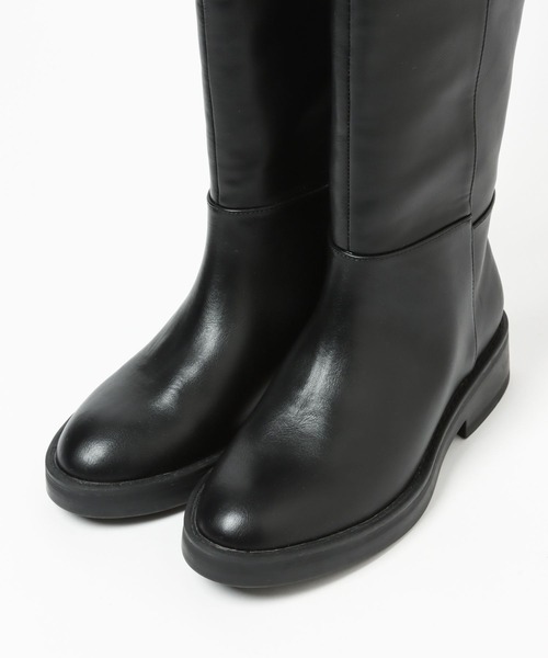 A part by（アパートバイ）の「ストレートロングブーツ 122535（ブーツ・レディース・ブラック/カーキ・MEDIUM/LARGE）」の18枚目の写真