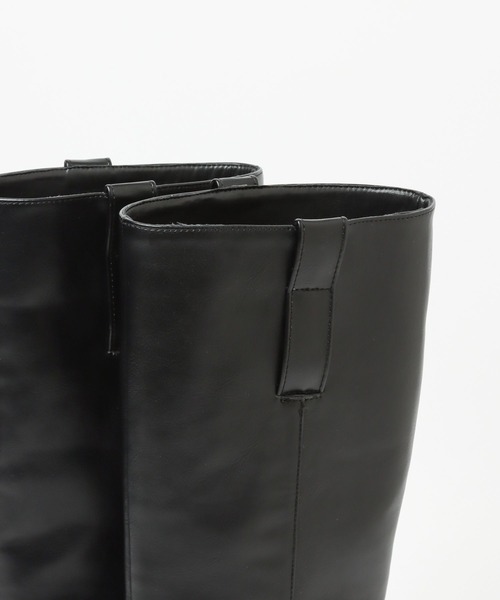 A part by（アパートバイ）の「ストレートロングブーツ 122535（ブーツ・レディース・ブラック/カーキ・MEDIUM/LARGE）」の7枚目の写真