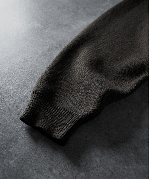 RUUBON(ルーボン)の「【RUUBON】melange knit collar cardigan / メランジニット カラーカーディガン(カーディガン/ボレロ・メンズ・ブラウン/ダークグレー・S/M/L)」の15枚目の写真