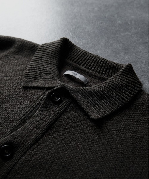 RUUBON(ルーボン)の「【RUUBON】melange knit collar cardigan / メランジニット カラーカーディガン(カーディガン/ボレロ・メンズ・ブラウン/ダークグレー・S/M/L)」の13枚目の写真