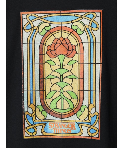 Green　Parks（グリーンパークス）の「【UNISEX】■STRANGER THINGS Stained Glass（Tシャツ/カットソー・レディース・ブラック・FREE）」の18枚目の写真