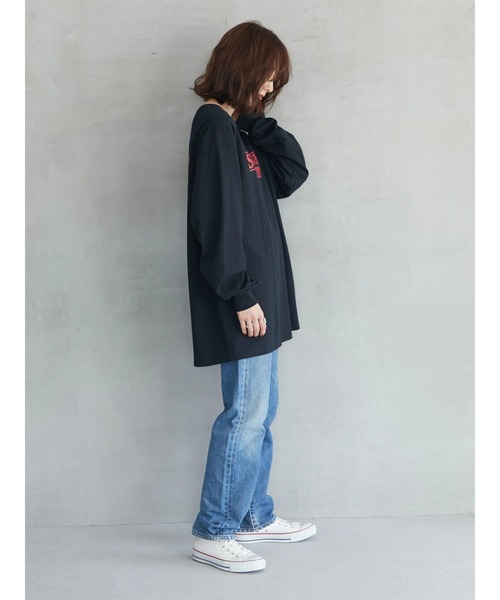 Green　Parks（グリーンパークス）の「【UNISEX】■STRANGER THINGS Stained Glass（Tシャツ/カットソー・レディース・ブラック・FREE）」の7枚目の写真