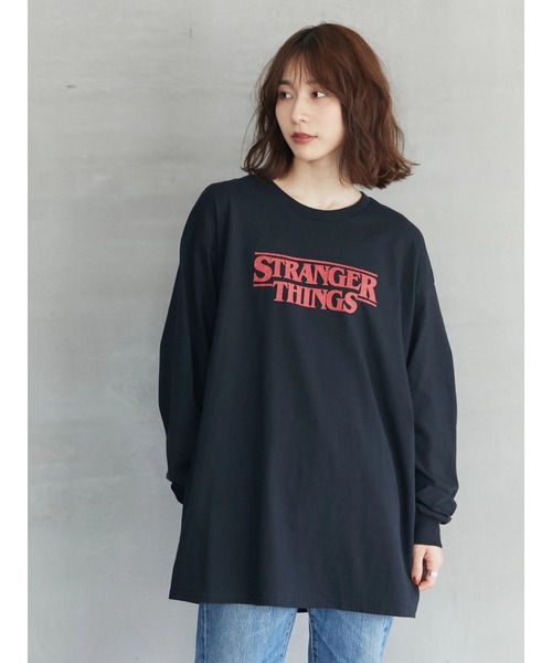 Green　Parks（グリーンパークス）の「【UNISEX】■STRANGER THINGS Stained Glass（Tシャツ/カットソー・レディース・ブラック・FREE）」の9枚目の写真