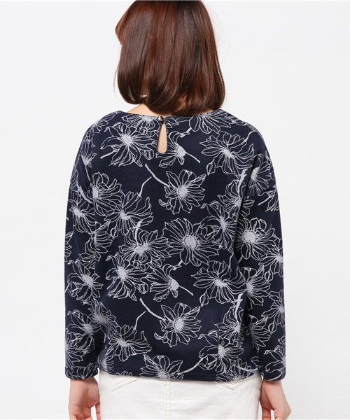 OUTLET（アウトレット）の「【Discoat】起毛発泡Ptショート丈（Tシャツ/カットソー・レディース・グレー/ネイビー・FREE）」の5枚目の写真