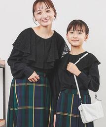 coen | レースビッグカラーロングスリーブTシャツ(Tシャツ/カットソー)