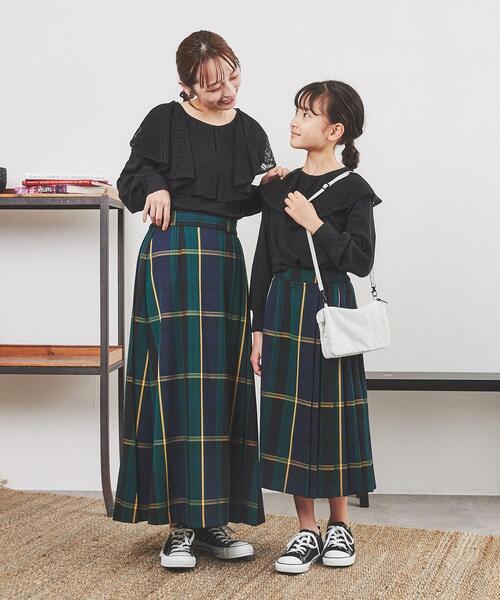 coen（コーエン）の「レースビッグカラーロングスリーブTシャツ（Tシャツ/カットソー・レディース・ホワイト/ブラック・M/L）」の11枚目の写真