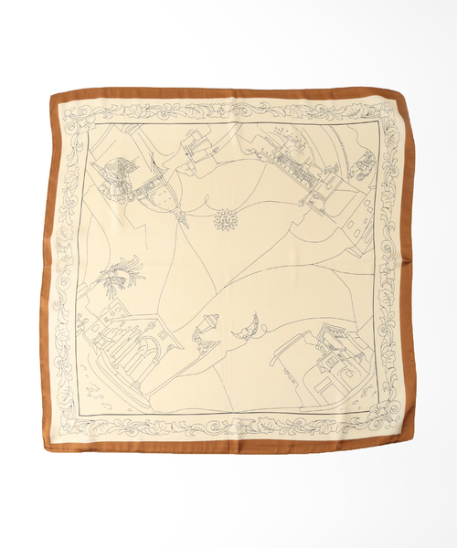 B.C STOCK（ベーセーストック）の「センガガラスカーフ（ストール/ショール・レディース・ベージュ/カーキ・FREE）」の5枚目の写真