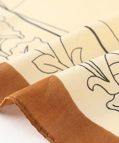 B.C STOCK（ベーセーストック）の「センガガラスカーフ（ストール/ショール・レディース・ベージュ/カーキ・FREE）」の4枚目の写真