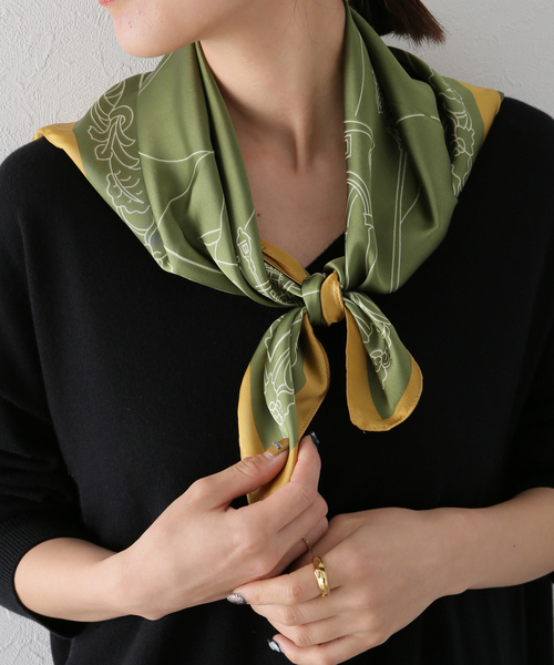 B.C STOCK（ベーセーストック）の「センガガラスカーフ（ストール/ショール・レディース・ベージュ/カーキ・FREE）」の9枚目の写真