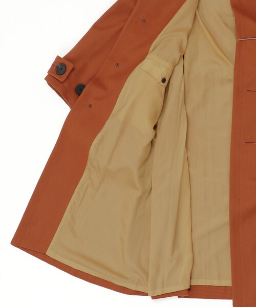 ROBES&CONFECTIONS（ローブスコンフェクションズ）の「Robes & Confections/ローブス&コンフェクションズ/ウールビーバーコート（ステンカラーコート・レディース・ブルー/オレンジ・1）」の4枚目の写真