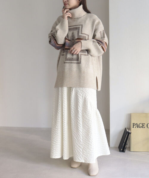 PENDLETON（ペンドルトン）の「【PENDLETON/ペンドルトン】タートルネックプルオーバー（ニット/セーター・レディース・ブラック系その他4/ベージュ系その他4/ブルー系その他4・FREE）」の11枚目の写真