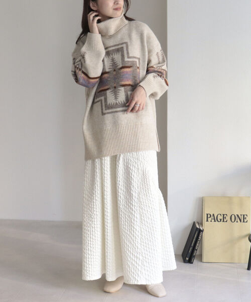 PENDLETON（ペンドルトン）の「【PENDLETON/ペンドルトン】タートルネックプルオーバー（ニット/セーター・レディース・ブラック系その他4/ベージュ系その他4/ブルー系その他4・FREE）」の12枚目の写真