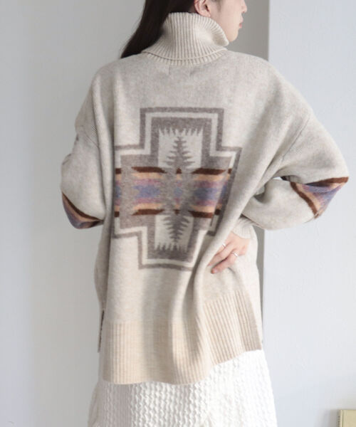 PENDLETON（ペンドルトン）の「【PENDLETON/ペンドルトン】タートルネックプルオーバー（ニット/セーター・レディース・ブラック系その他4/ベージュ系その他4/ブルー系その他4・FREE）」の15枚目の写真
