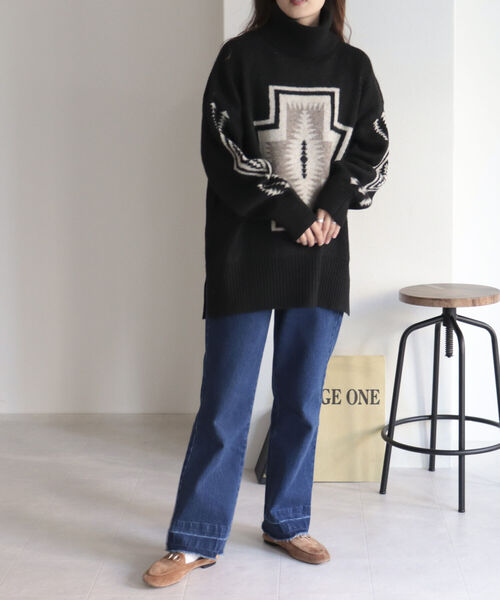 PENDLETON（ペンドルトン）の「【PENDLETON/ペンドルトン】タートルネックプルオーバー（ニット/セーター・レディース・ブラック系その他4/ベージュ系その他4/ブルー系その他4・FREE）」の17枚目の写真