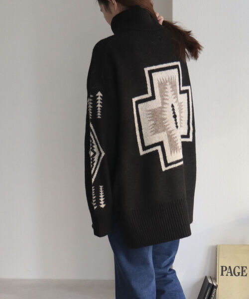 PENDLETON（ペンドルトン）の「【PENDLETON/ペンドルトン】タートルネックプルオーバー（ニット/セーター・レディース・ブラック系その他4/ベージュ系その他4/ブルー系その他4・FREE）」の19枚目の写真