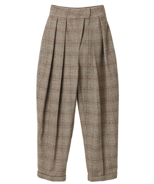 ALEXIA STAM（アリシアスタン）の「Two Tuck Plaid Wide Pants /ツータックプレイドワイドパンツ（その他パンツ・レディース・ブラウン・S/M）」の6枚目の写真