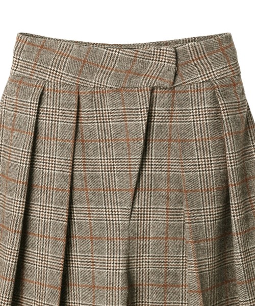 ALEXIA STAM（アリシアスタン）の「Two Tuck Plaid Wide Pants /ツータックプレイドワイドパンツ（その他パンツ・レディース・ブラウン・S/M）」の8枚目の写真