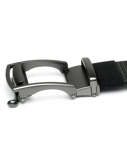TOKYO SHIRTS（トウキョウシャツ）の「オートロック式 ナイロンベルト（ベルト・メンズ・ブラック・110cm）」の3枚目の写真