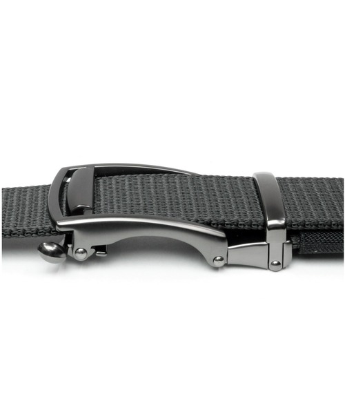 TOKYO SHIRTS（トウキョウシャツ）の「オートロック式 ナイロンベルト（ベルト・メンズ・ブラック・110cm）」の4枚目の写真