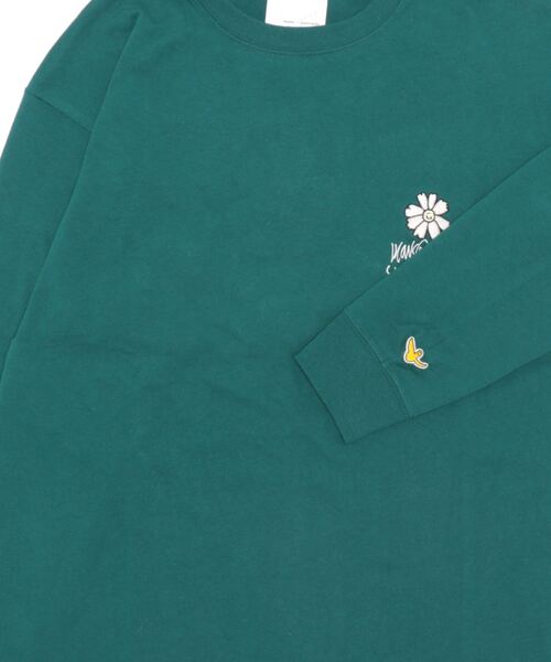 （What it isNt）ART BY MARKGONZALES（ワットイットイズント）の「【(What it isNt)】フラワー刺繍ロンＴ（Tシャツ/カットソー・メンズ・ブラック/グリーン/ベージュ/ホワイト・L/M/XL）」の18枚目の写真