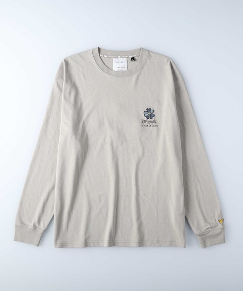 （What it isNt）ART BY MARKGONZALES（ワットイットイズント）の「【(What it isNt)】フラワー刺繍ロンＴ（Tシャツ/カットソー・メンズ・ブラック/グリーン/ベージュ/ホワイト・L/M/XL）」の10枚目の写真