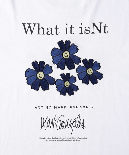 （What it isNt）ART BY MARKGONZALES（ワットイットイズント）の「【(What it isNt)】フラワー刺繍ロンＴ（Tシャツ/カットソー・メンズ・ブラック/グリーン/ベージュ/ホワイト・L/M/XL）」の12枚目の写真