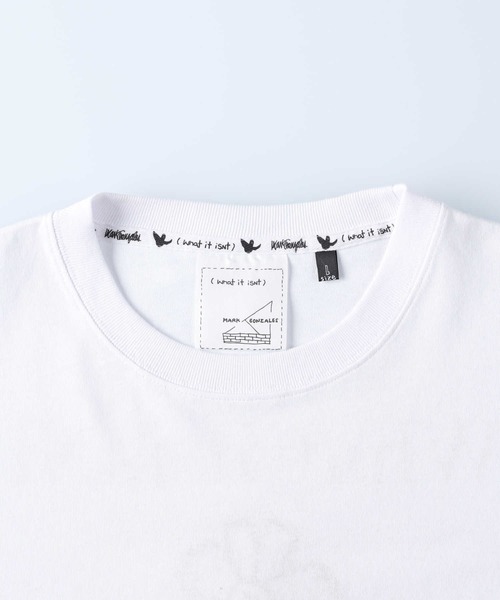 （What it isNt）ART BY MARKGONZALES（ワットイットイズント）の「【(What it isNt)】フラワー刺繍ロンＴ（Tシャツ/カットソー・メンズ・ブラック/グリーン/ベージュ/ホワイト・L/M/XL）」の15枚目の写真