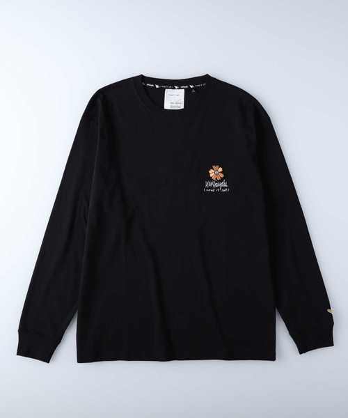 （What it isNt）ART BY MARKGONZALES（ワットイットイズント）の「【(What it isNt)】フラワー刺繍ロンＴ（Tシャツ/カットソー・メンズ・ブラック/グリーン/ベージュ/ホワイト・L/M/XL）」の9枚目の写真