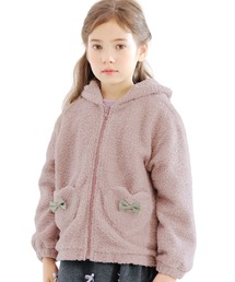 Bee des Bee | ボア素材 ハートポケットパーカー(パーカー)