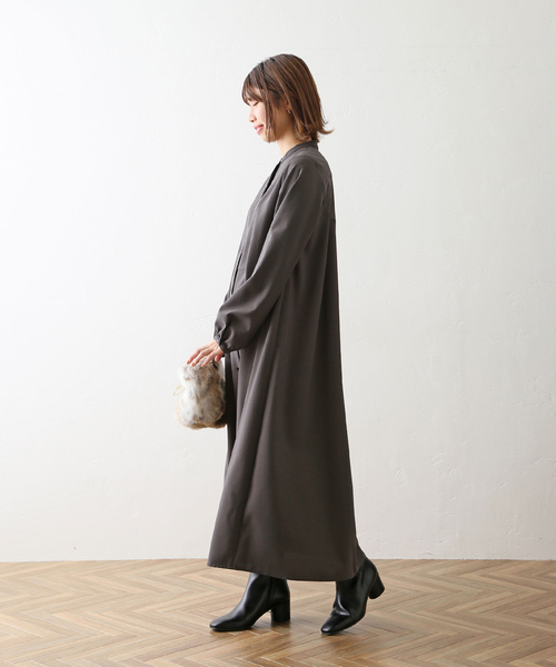 La TOTALITE（ラトータリテ）の「バックタックロングスリーブシャツ  