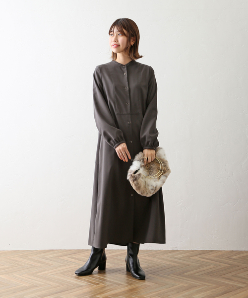 La TOTALITE（ラトータリテ）の「バックタックロングスリーブシャツ  