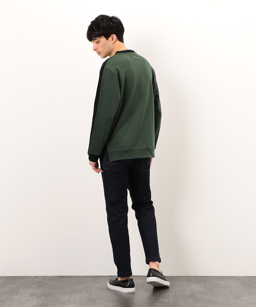 COMME　CA COMMUNE（コムサコミューン）の「【ウォッシャブル】 ニット×裏毛素材　アラン柄ニット（ニット/セーター・メンズ・ブラック/ベージュ・M/L）」の14枚目の写真