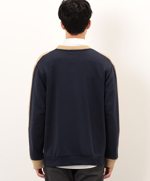 COMME　CA COMMUNE（コムサコミューン）の「【ウォッシャブル】 ニット×裏毛素材　アラン柄ニット（ニット/セーター・メンズ・ブラック/ベージュ・M/L）」の15枚目の写真