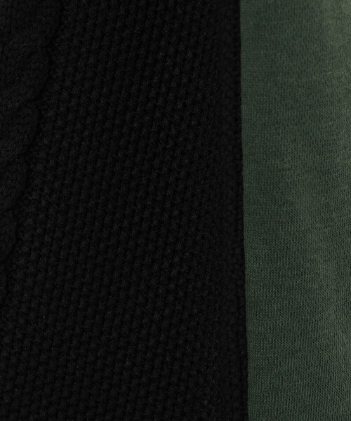 COMME　CA COMMUNE（コムサコミューン）の「【ウォッシャブル】 ニット×裏毛素材　アラン柄ニット（ニット/セーター・メンズ・ブラック/ベージュ・M/L）」の16枚目の写真