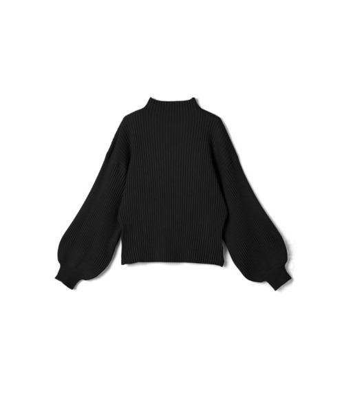 セール】ぽわん袖 ニット ボリューム袖 ニット 長袖 ボリューム