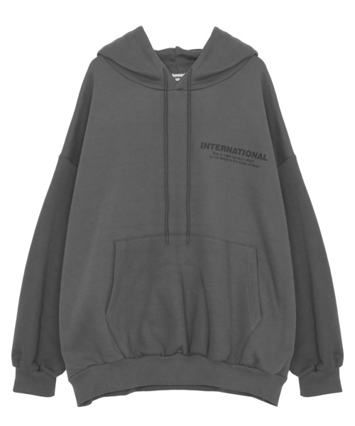 Figments（フィグメンツ）の「【裏起毛】INTERNATIONALパーカー（パーカー・レディース・スミクロ/ホワイト・FREE）」の15枚目の写真