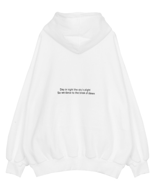 Figments（フィグメンツ）の「【裏起毛】INTERNATIONALパーカー（パーカー・レディース・スミクロ/ホワイト・FREE）」の8枚目の写真