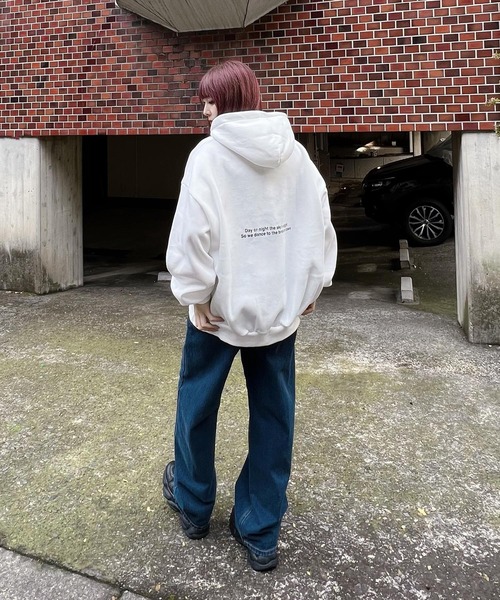 Figments（フィグメンツ）の「【裏起毛】INTERNATIONALパーカー（パーカー・レディース・スミクロ/ホワイト・FREE）」の21枚目の写真