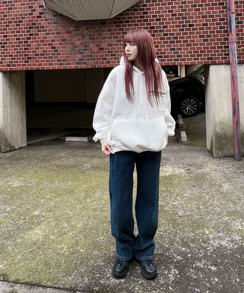 Figments（フィグメンツ）の「【裏起毛】INTERNATIONALパーカー（パーカー・レディース・スミクロ/ホワイト・FREE）」の20枚目の写真