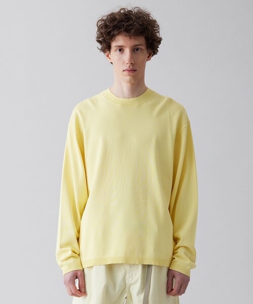 UNFILO(アンフィーロ)の「イージーケア ニットロングTEE(ニット/セーター・メンズ・アイボリー系/ネイビー系/ブラック系/イエロー系・SMALL/MEDIUM/LARGE/X-LARGE)」の4枚目の写真