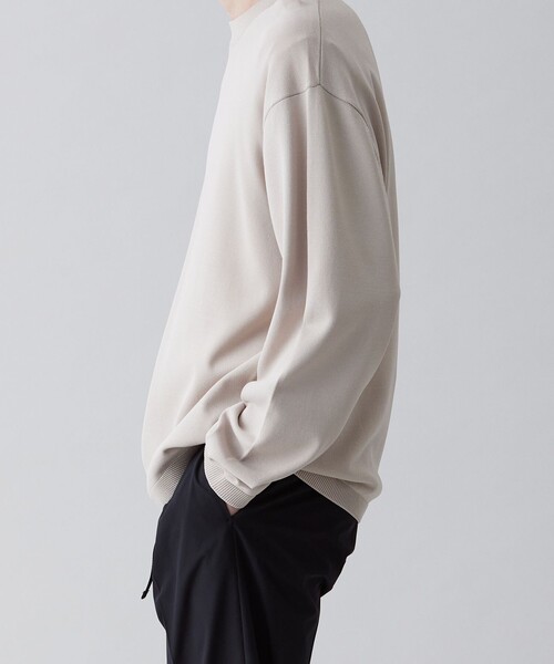 UNFILO(アンフィーロ)の「イージーケア ニットロングTEE(ニット/セーター・メンズ・アイボリー系/ネイビー系/ブラック系/イエロー系・SMALL/MEDIUM/LARGE/X-LARGE)」の11枚目の写真