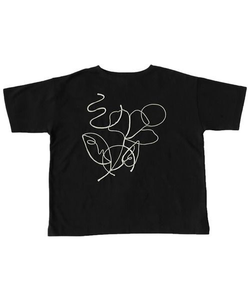 antiqua（アンティカ）の「綿100％ロープデザイントップス（Tシャツ/カットソー・レディース・ブラック/オフホワイト・FREE）」の4枚目の写真