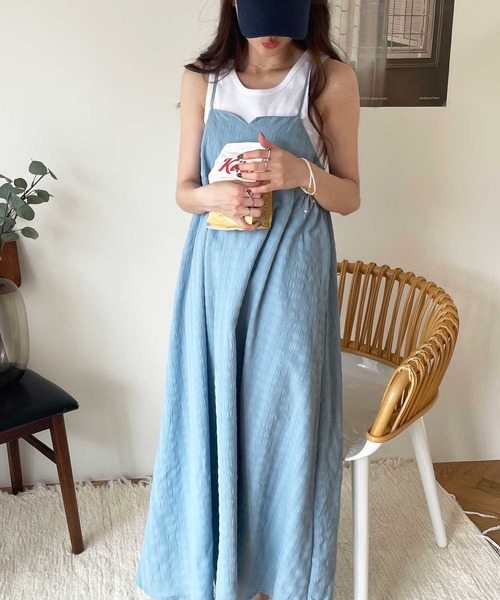 ラボ服らぼ服♡クリスマス柄ワンピース♪2着 リピート割 セール】ぽこぽこエンボス素材キャミワンピース（ワンピース
