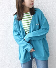 【SHIPS any別注】PENNEYS:〈手洗い可能〉THE FOX ワンポイント Vネック カーディガン 23SS◇