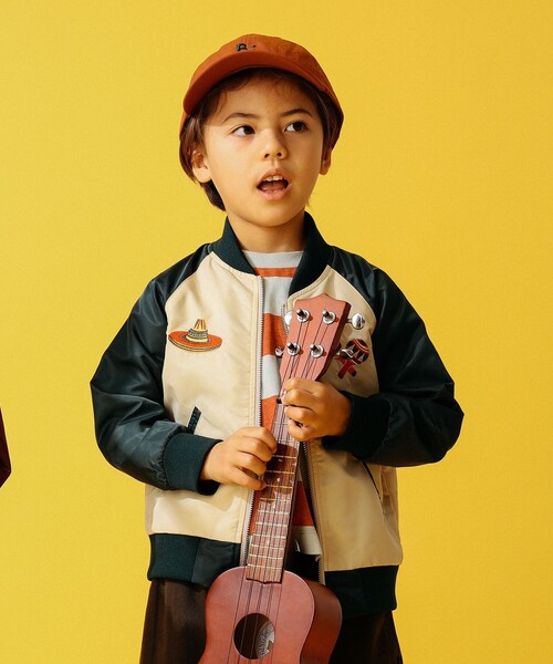 B:MING by BEAMS(ビーミングバイビームス)の「B:MING by BEAMS / スカジャン(100~150cm)(ブルゾン・キッズ・グリーン/ワイン・100/110/120/130/140/150)」の13枚目の写真