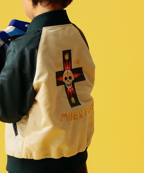 B:MING by BEAMS(ビーミングバイビームス)の「B:MING by BEAMS / スカジャン(100~150cm)(ブルゾン・キッズ・グリーン/ワイン・100/110/120/130/140/150)」の16枚目の写真